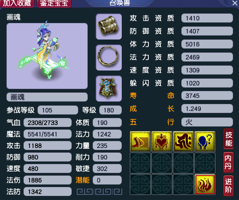 召唤兽修炼消耗统计