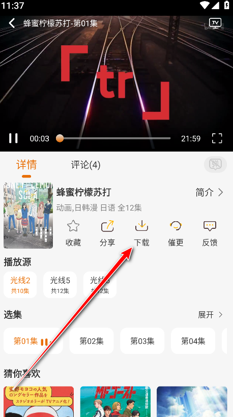 黑猫动漫app下载按钮
