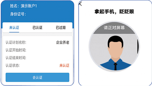 河北人社app人脸识别认证页面