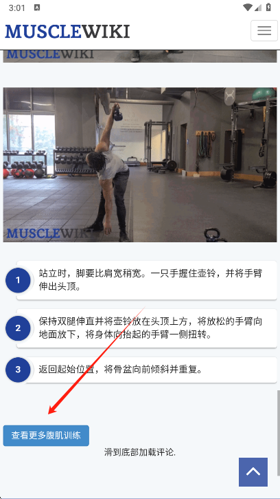 musclewiki动作详解页面