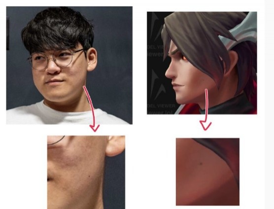 完美复刻！？Guma粉丝发现：T1韦鲁斯脸上和Gumayusi一样有颗小痣