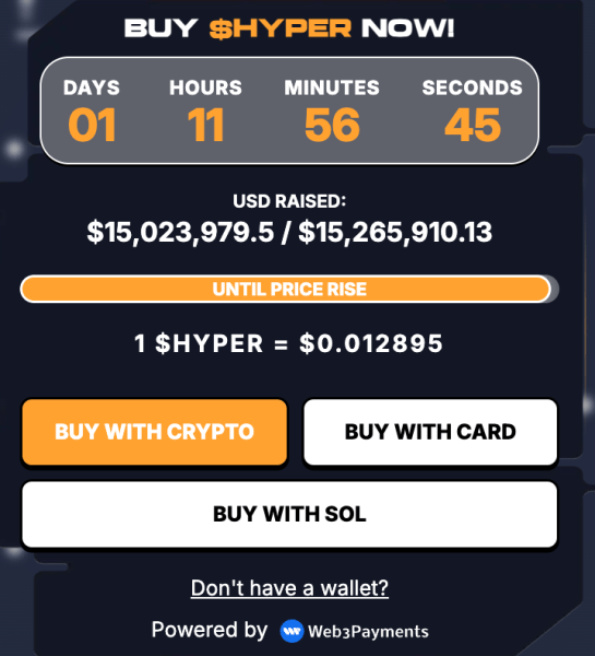 投资者买入$HYPER的三大理由