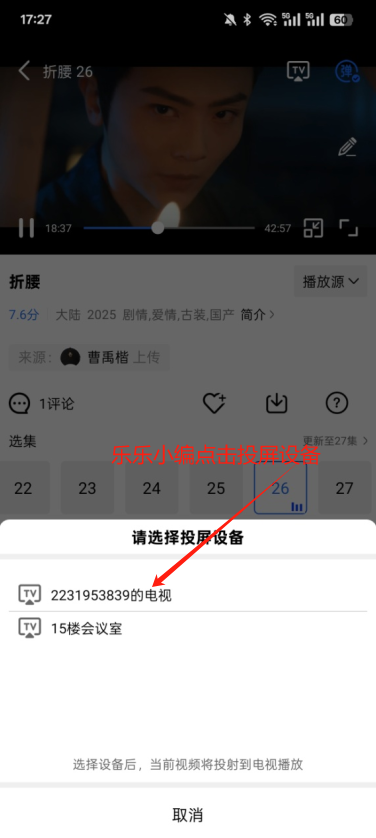 海洋视频投屏功能界面
