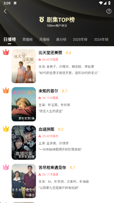 韩小圈app剧集选择界面