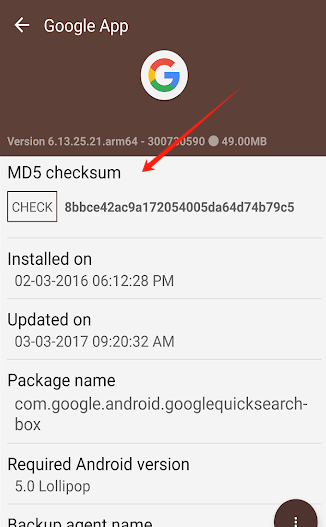 MyAPK应用详情界面