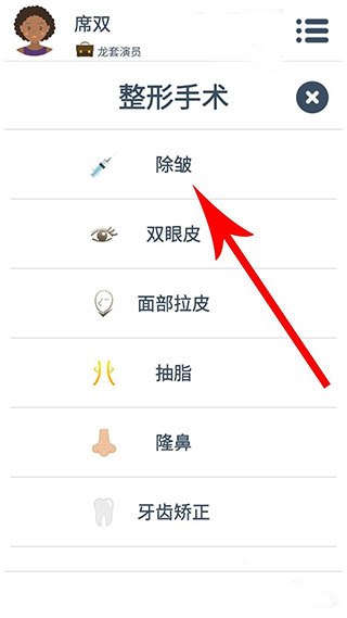 第二人生除皱手术界面