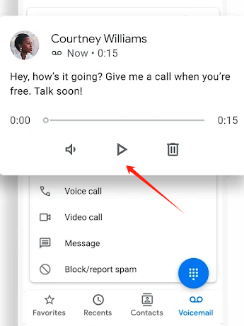 Google Phone语音信箱功能