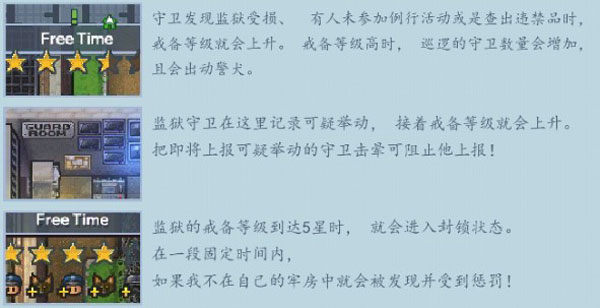 逃脱者2戒备等级