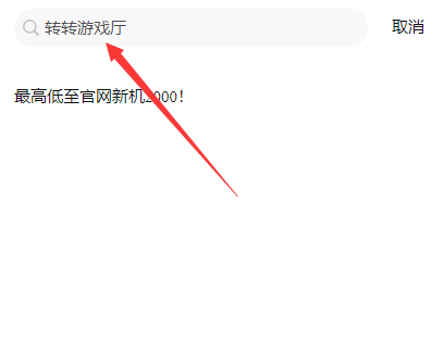 转转游戏厅app搜索功能