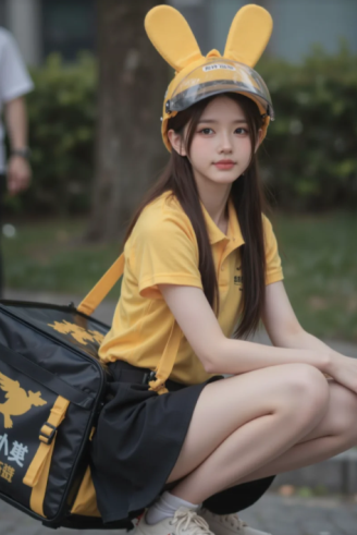 俏发圈外卖是小姐姐送的吗