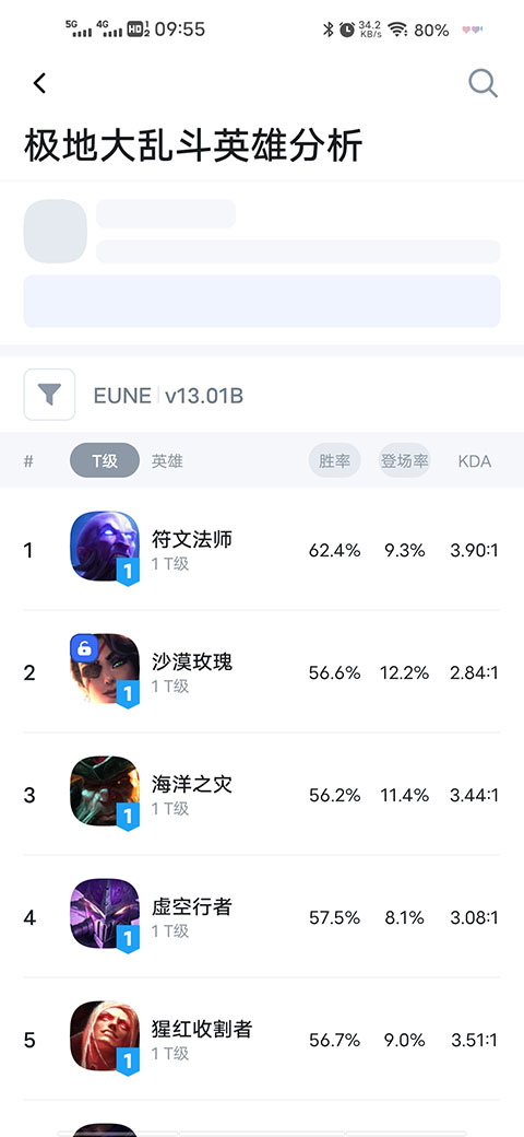 OPGG英雄选择界面
