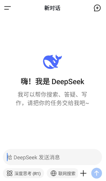 deepseek满血版提问界面