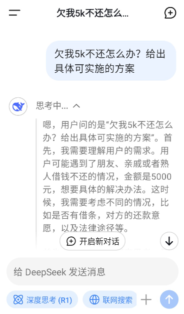deepseek满血版回答展示