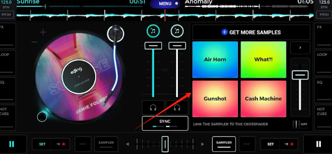 edjingmix音频选择界面