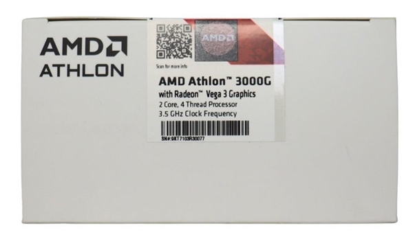 6年前的14nm初代Zen！AMD入门双核速龙3000G重出江湖
