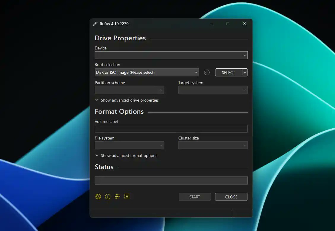 USB 启动盘制作工具 Rufus 4.10 发布：引入深色模式，支持 Win11 25H2 镜像