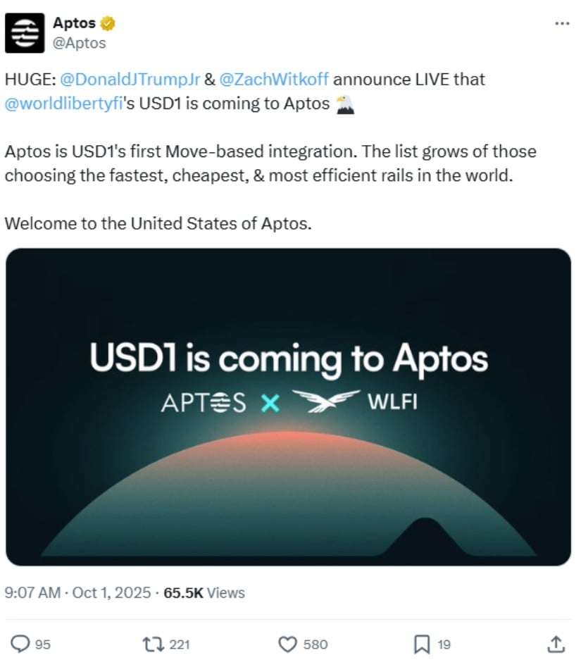 WLFI选择Aptos的原因