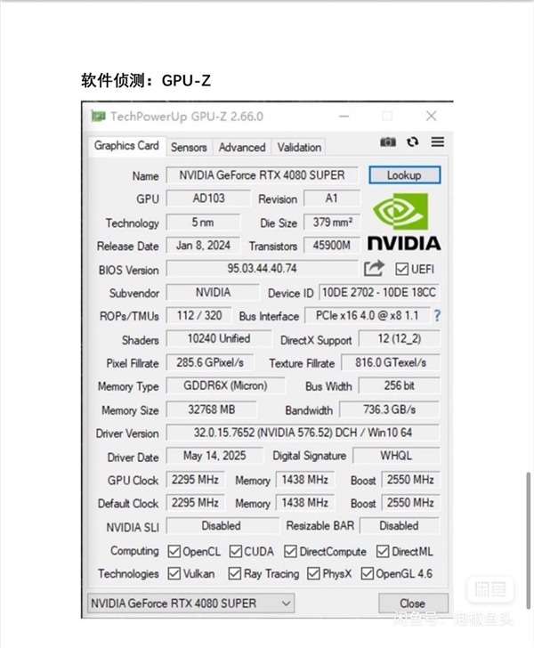32GB大显存RTX 4080 SUPER现身：要价9200元