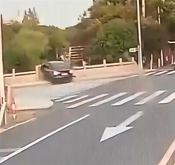 苏州一辆特斯拉高速逆行撞破桥栏坠河 当地回应：已交由交警处理