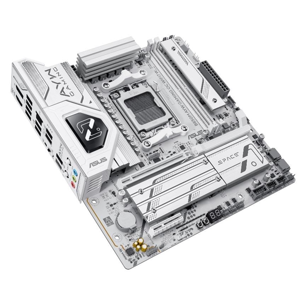 白色超频利器 华硕B850M AYW OC主板预约中！