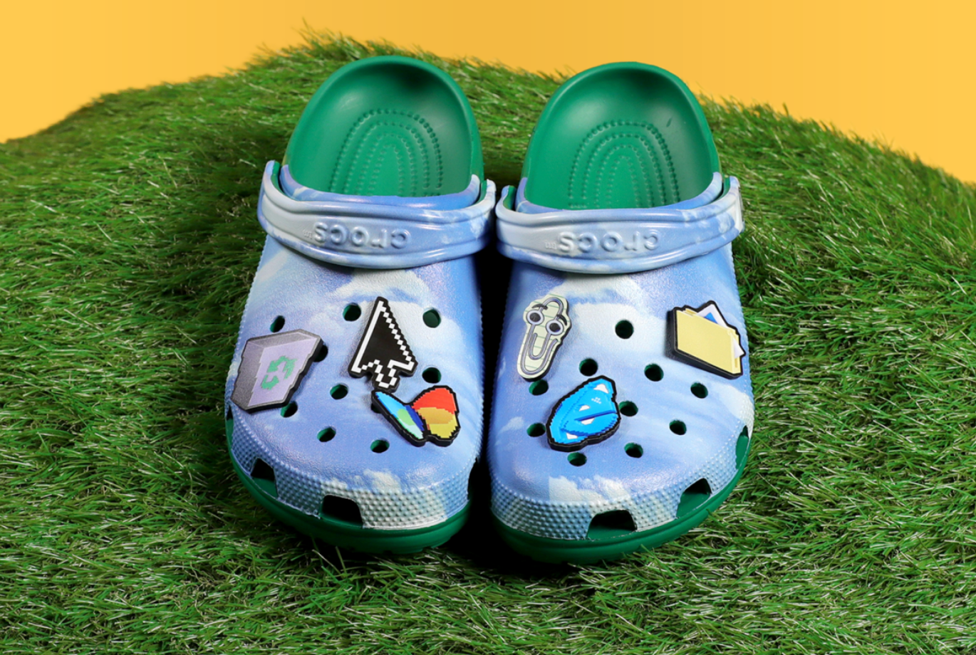 微软 WinXP 主题 Crocs 洞洞鞋开售：还原经典图标、蓝天白云壁纸，79.95 美元