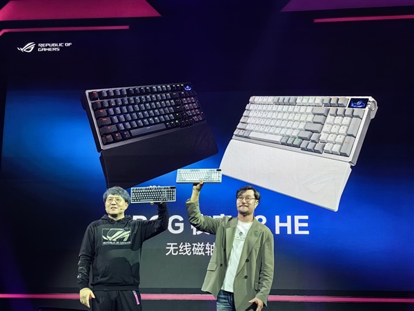 2299元！ROG夜魔98 HE无线键盘发布：HFX V2磁轴、OLED彩屏