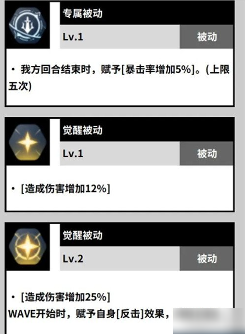 4、被动技能：