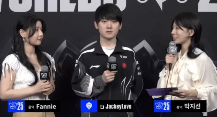 伟大！JackeyLove：看了BLG打100T的比赛，BLG实力是不输对面的