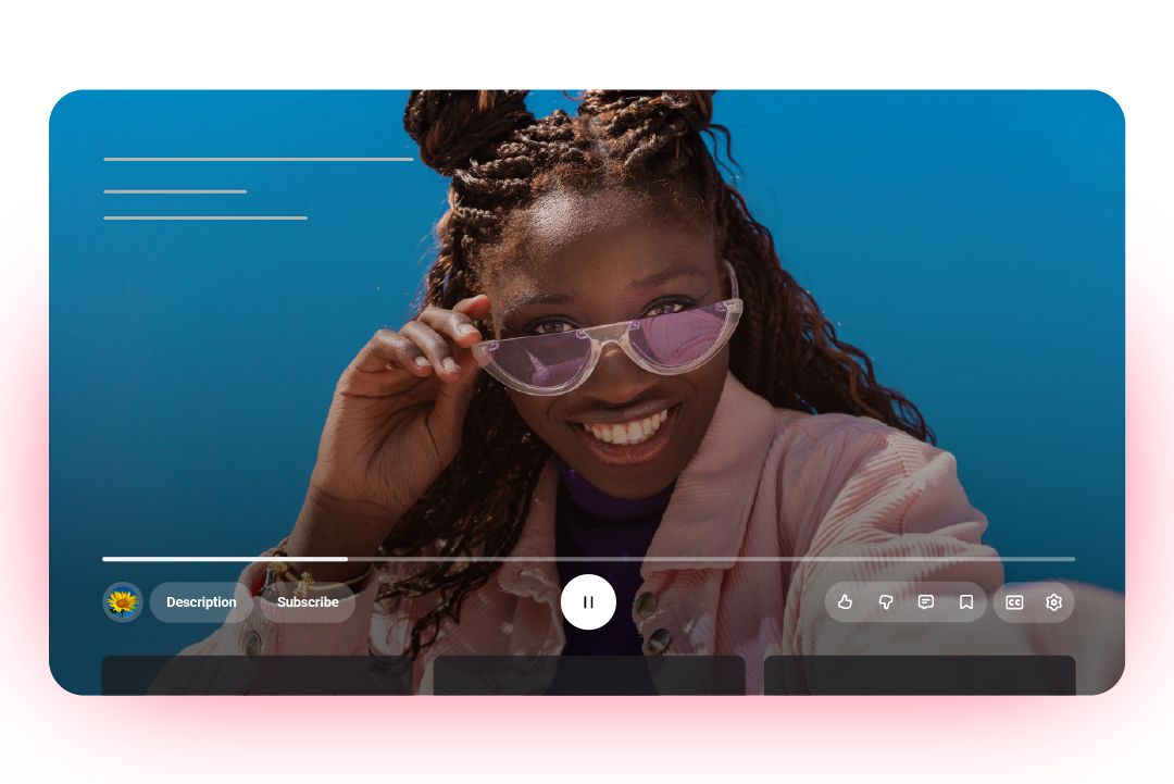 Youtube 推出新版视频播放器窗口 UI，半透明设计
