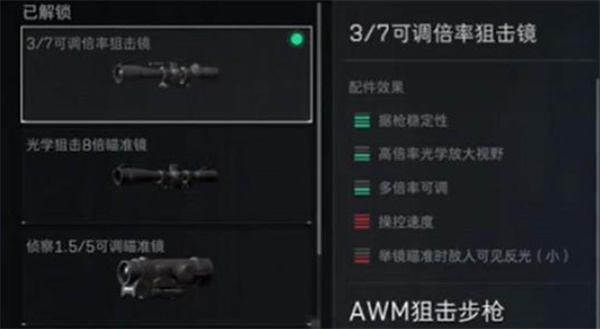 3、瞄准镜