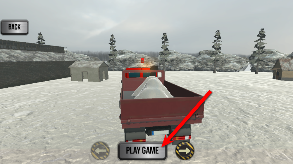 雪犁车模拟器车辆选择界面