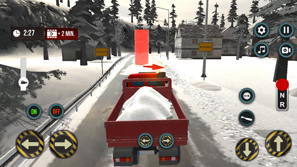 雪犁车模拟器驾驶界面