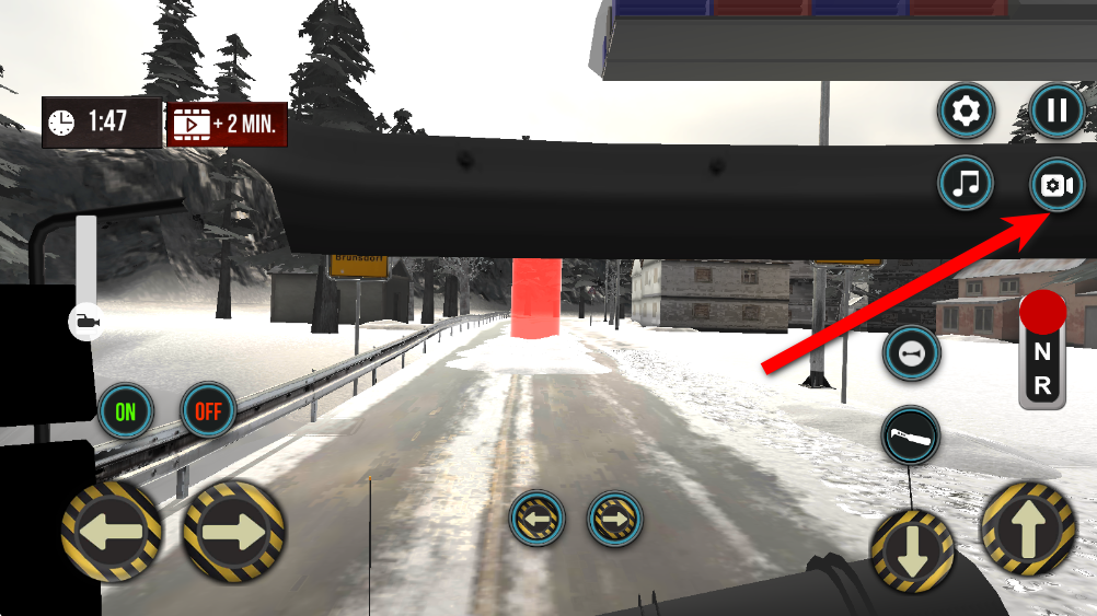 雪犁车模拟器视角切换功能