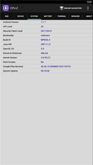 CPU-Z系统信息界面截图