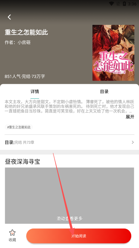 漫蛙小说阅读界面