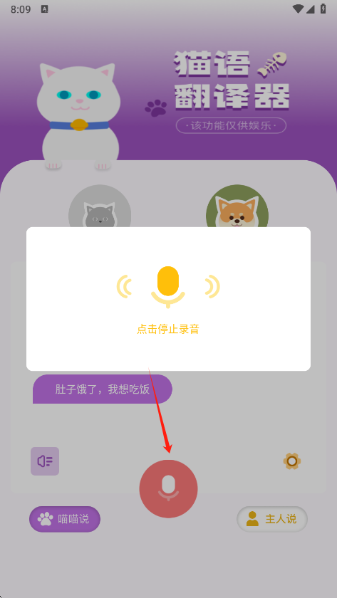 兽音译者app录音功能截图