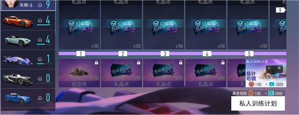 王牌竞速等级奖励展示