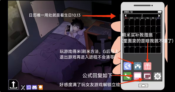 alarm攻略/alarmv0.4夜里躲避躲避妈妈查房的游戏攻略