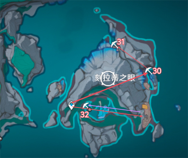 原神月之二版本虹滴晶全收集路线分享