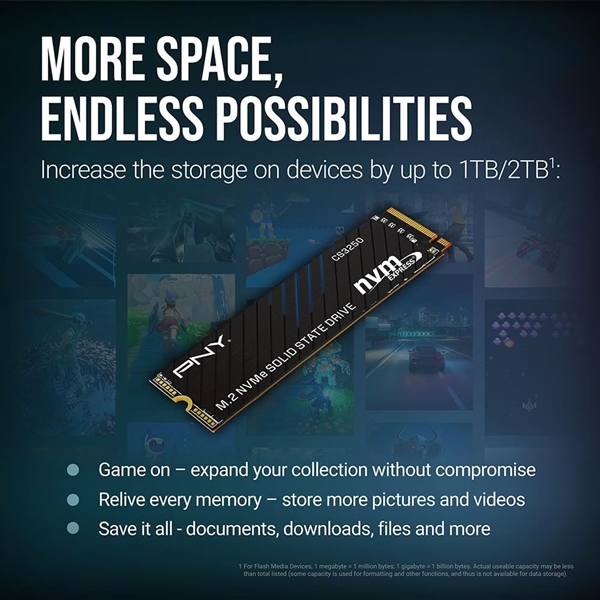 跑满14.9GB/s!PNY发布旗舰PCIe5.0 SSD:1TB 894元起