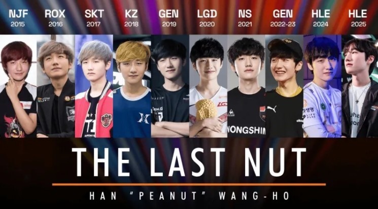 Peanut生涯效力战队一览:2015-2025,属于Peanut的十年