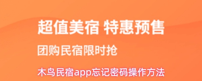 木鸟民宿app密码忘记了怎么办