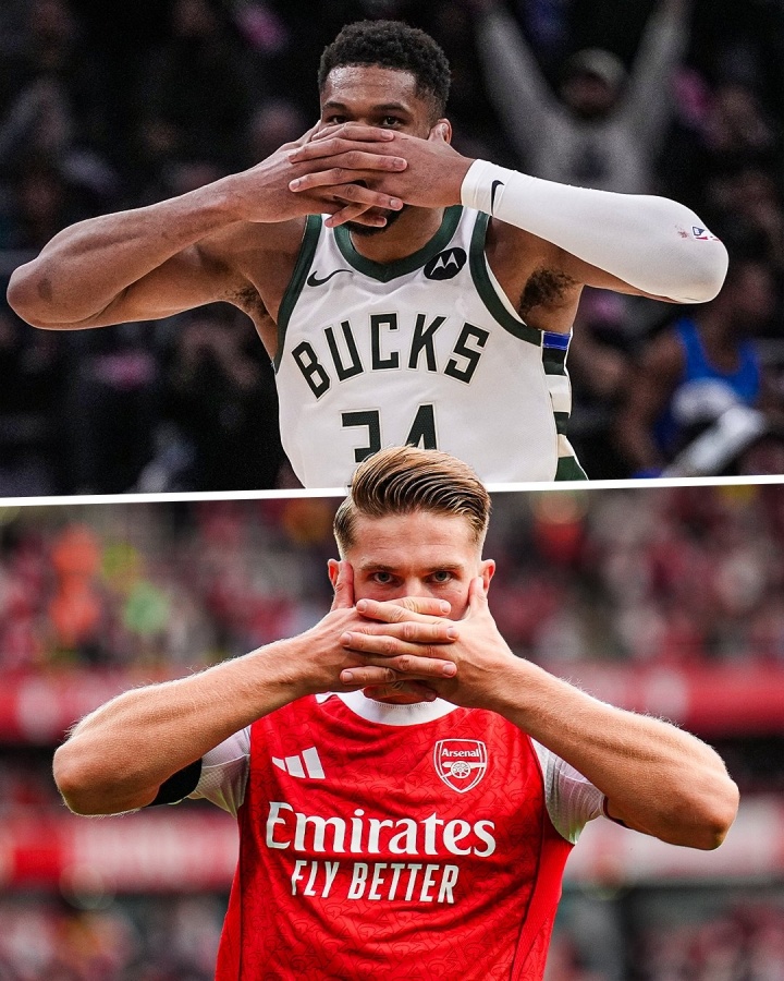 梦幻联动！字母哥在战胜尼克斯的比赛中模仿约克雷斯面具庆祝