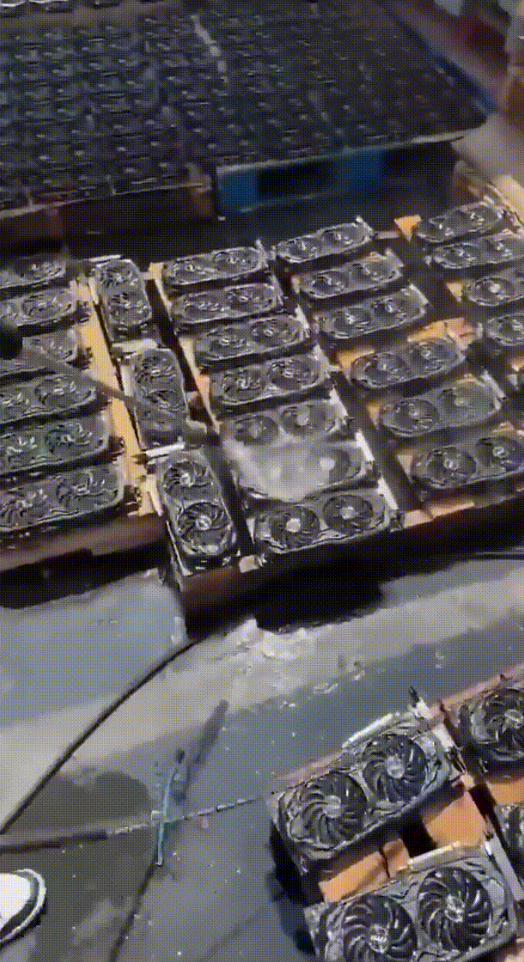 女孩自用99新!“暴力水洗显卡”引热议