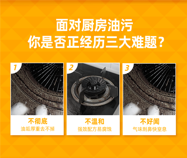 厨房油污克星:水卫士重油污清洁剂5.9元刚需速囤