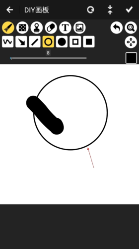iartbook怎么画圆?