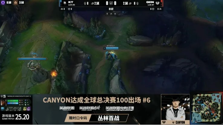 新的里程碑!Canyon达成全球总决赛100出场位列第六