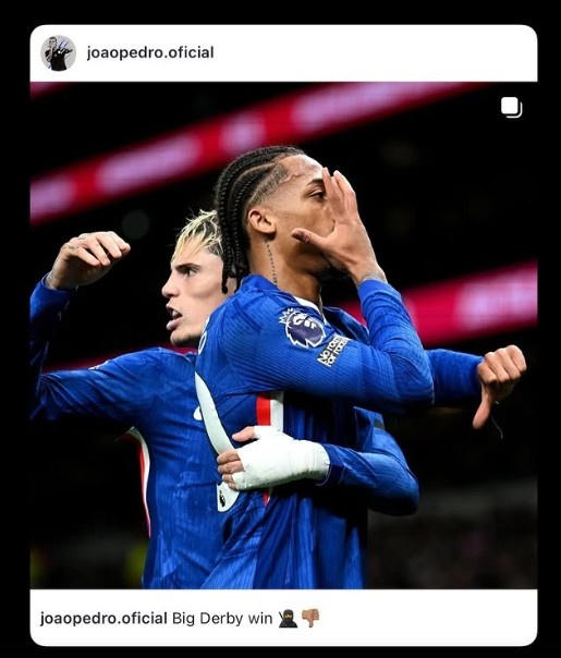 打破进球荒帮助球队获胜！若昂-佩德罗：伟大的德比胜利