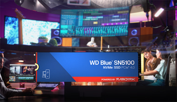 2199元 闪迪WD Blue SN5100 PCIe 4.0 SSD新增4TB版:原厂NAND