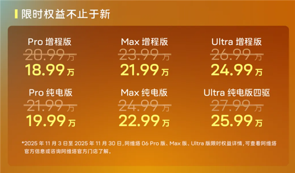 标配华为192线激光雷达!阿维塔06 Elite版上市:20.49万起